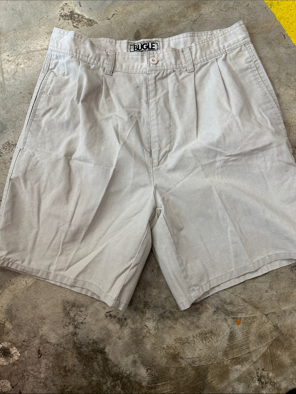 Bugle Boy Light khaki Flat Front Men's Shorts